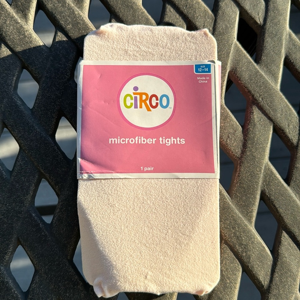 NEW Circo Girls’ pale pink dance tights size 10–12
